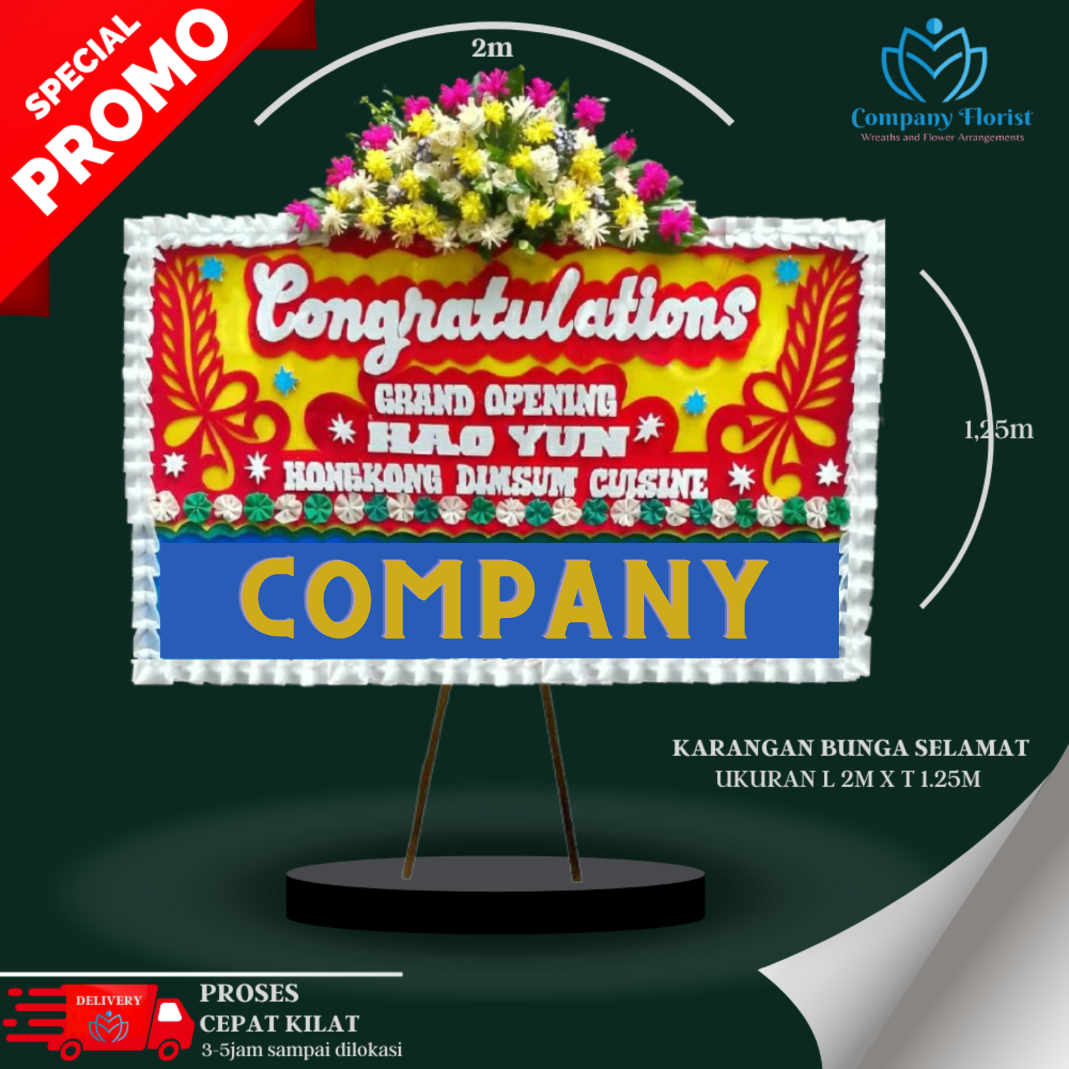 Papan Bunga Congratulations Kantor Baru – Company Florist